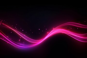 Wall Mural - Abstract background with pink glowing lines. Generative AI