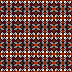 Aufkleber - Tribal abstract brown pattern. Seamless illustration ethnic motif with spots