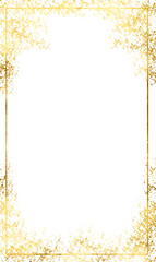 Wall Mural - Gold Foil Frame gold splatter frames glitter,Gold stroke on transparent background.