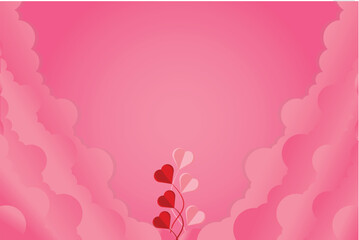 Wall Mural - pink background for romantic valentine wedding poster, greeting card, cover, label, sale promotion t