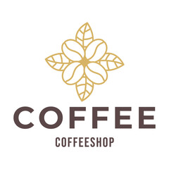 Canvas Print - Coffee logo, suitable for coffee shop logo or product brand identity.