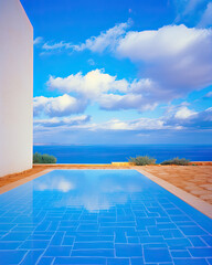 swimming pool and sea