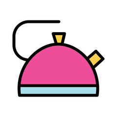 Canvas Print - Hot Tea Teapot Filled Outline Icon