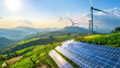 Renewable Energy and Eco-Friendly Lifestyle: Wind Turbines, Solar Panels, Zero-Waste, Organic Farming, and Sustainable Technology in Harmony with Nature