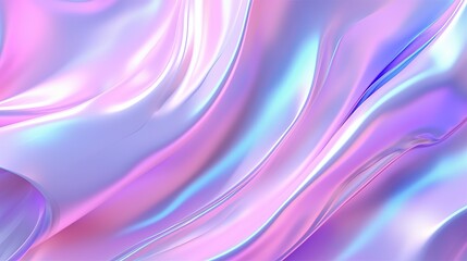 Wall Mural - vibrant iridescent neon background: holographic soft pastels, abstract aesthetic, trendy vaporwave g