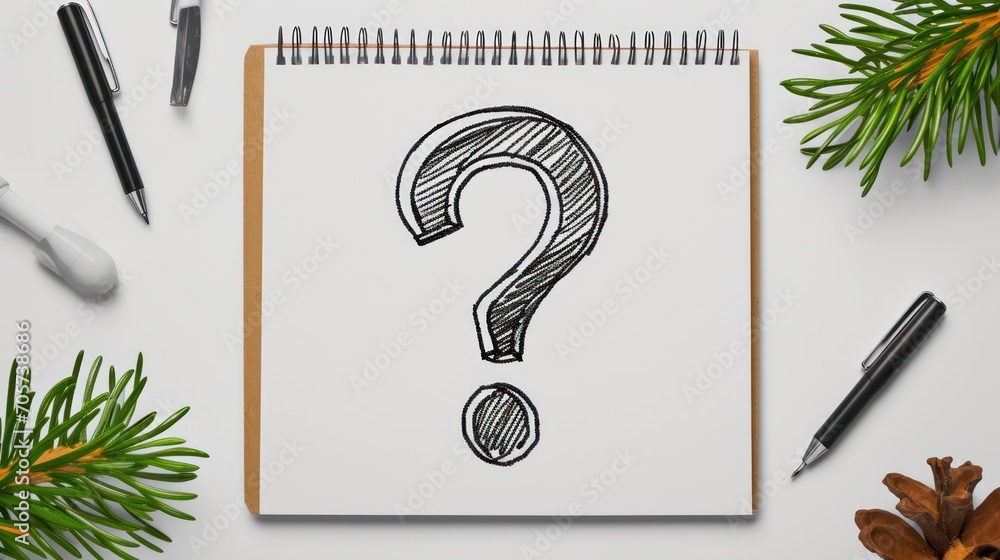 Hand sketch drawing of question mark Stock Illustration | Adobe Stock