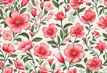 Wall Mural - Stunning 3D Floral Wallpaper