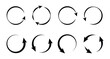 8 round circle arrow icon. Simple illustration of round circle arrow vector icon for web design isolated on white background