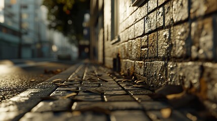 tracks in the rain