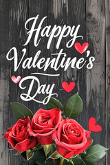 Wall Mural - happy Valentine's Day background