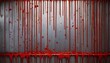 halloween background blood on metal wall background