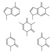 © Sova Olga - Set of formula DNA nucleotide. Guanine, adenine, cytosine and thymine line illustration isolated on white. Outline icons isolated on white. Vector illustration