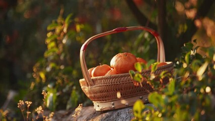 Poster - basket of oranges