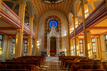 Wall Mural - Great Synagogue exterior (edirne buyuk sinangog) view in Edirne City of Turkey.