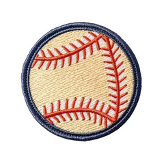 baseball embroidered patch badge. sport badge fashion accessories isolated on transparent background