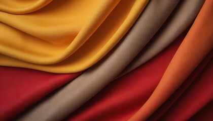 Wall Mural - Soft textile folds background, warm color palette