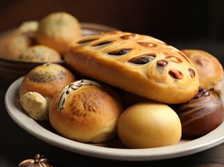 Wall Mural - bread and buns