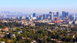 LOS ANGELES (California) view of Westwood skyscrapers