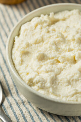 Canvas Print - White Whole Milk Ricotta Cheese