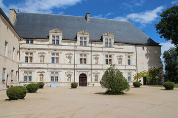 Sticker - renaissance castle in montbras in france