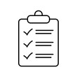 © Maksim - Clipboard icon. Checklist sign symbol for web site and app design.