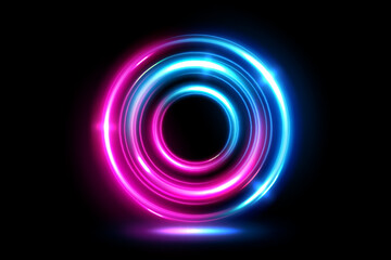 Wall Mural - Rounded Pink Blue Light Shiny, Suitable For Product Advertising, Product Design and Other, Vector Illustration