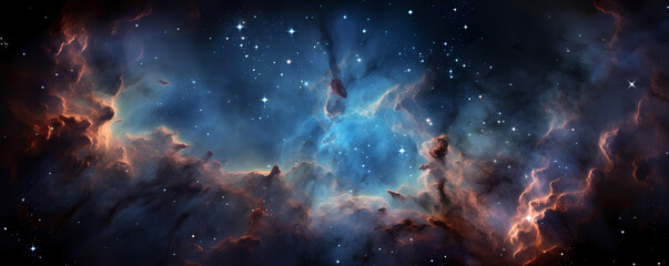 Wall Mural - beautiful nebula mist in the space