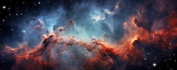 Wall Mural - beautiful nebula mist in the space