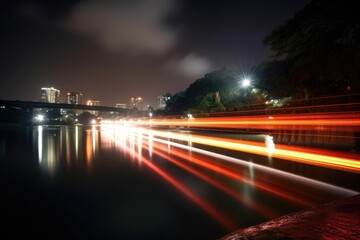Wall Mural -  long exposure photograph