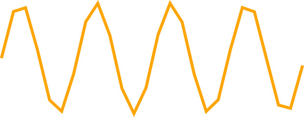 An abstract transparent scribble wave shape line design element.