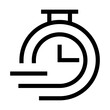 © Frank - Icono de reloj rápido. Velocidad, tiempo veloz, eficiencia,. Ilustración vectorial