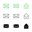 © AAVAA - Mail icon set. email icon vector. E-mail icon. Envelope illustration