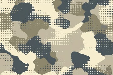 Wall Mural - Beige and Sand camouflage pattern illustration