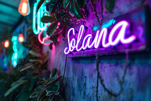 Solana Neon Sign