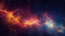 Colorful Space With An Abstract Background