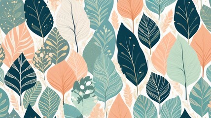 Canvas Print - beautiful plant themed wallpaper