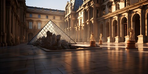 Louvre Museum, France，ai