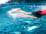 Fototapeta Łazienka - The movement water in the swimming pool