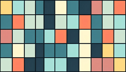 Poster - a minimalist square pattern