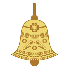 Unique and creative design of temple hanging bells and Indian wedding decorative bell(ghanta) vector