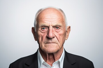 Sticker - Elderly man serious face portrait