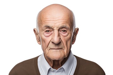 Poster - Elderly man serious face portrait