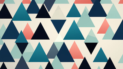 Poster - a minimalist triangle pattern