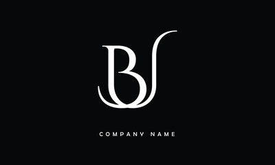 bu, ub, b, u abstract letters logo monogram