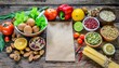 © Behram - Nutrient Rich: A Variety of Healthy Foods Presented on Wooden Table