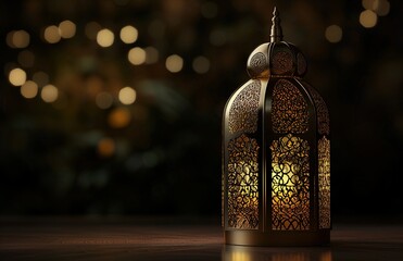 a decorative islamic lantern