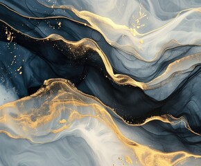 Sticker - abstract art with different patterns in oil canvas, compositions, design, created with ai