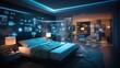 ©  Yoshirowe - Modern Smart bedroom interior with technology maintaining connections