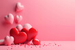 ハート柄の背景素材(バレンタインデー、愛、結婚、恋愛) Heart-patterned background material.Valentine's Day, love, marriage and romance. Generative AI 
