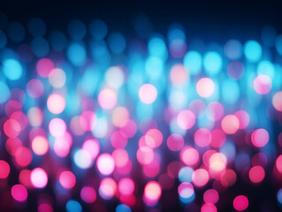a striking background of vivid blue and pink bokeh lights that offers a captivating visual for creat